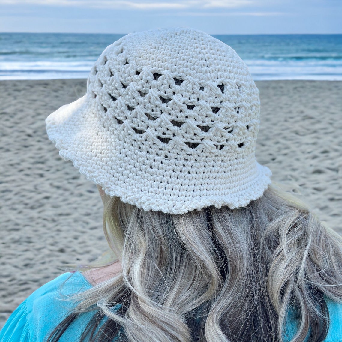 Chloe Crochet Bucket Hat Pattern With Roses for Babies, Toddler, Children & Women - Easy Crochet Bucket Hat Pattern for Spring and Summer