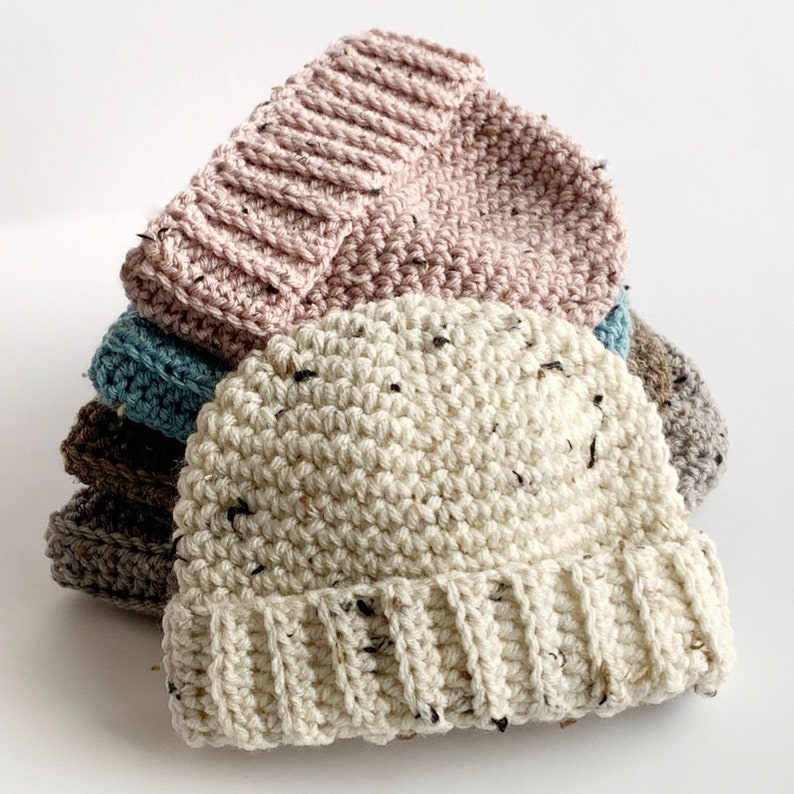 Crochet Beanie Pattern Fishermans Cap Crochet Beanie Pattern Includes 5 Sizes Newborn to Adult image 10