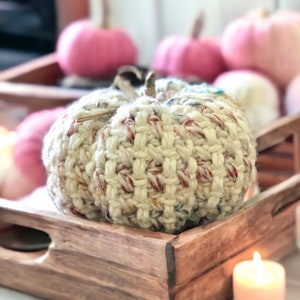 Crochet Pumpkin Pattern, Rustic Farmhouse Crochet Chunky Pumpkin Pattern Small, Medium, Large and Extra Large Quick and Easy to Make image 8