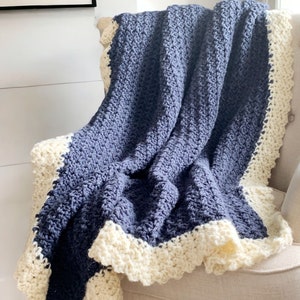 Crochet Blanket Pattern - Crochet Throw Pattern - Cedar Ridge Crochet Blanket with Beginner Step By Step Video Tutorial