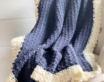 Crochet Blanket Pattern - Crochet Throw Pattern - Cedar Ridge Crochet Blanket with Beginner Step By Step Video Tutorial