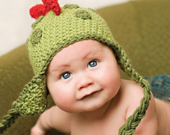 Crochet Dinosaur Hat Pattern - Beginner Dino Beanie (Newborn to Adult)