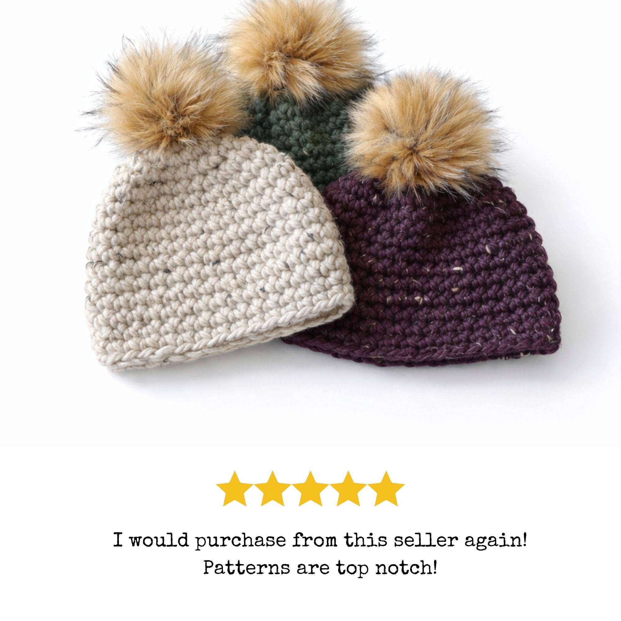 Super Bulky Crochet Hat Pattern for Beginners With Video Tutorial ...