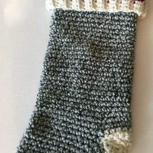 Crochet Christmas Stocking Pattern Polar Ridge Christmas Stocking ...