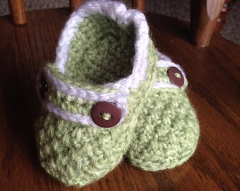 Crochet Baby Shoe Pattern - Brighton Crochet Baby Shoes - Crochet Pattern Baby Slippers