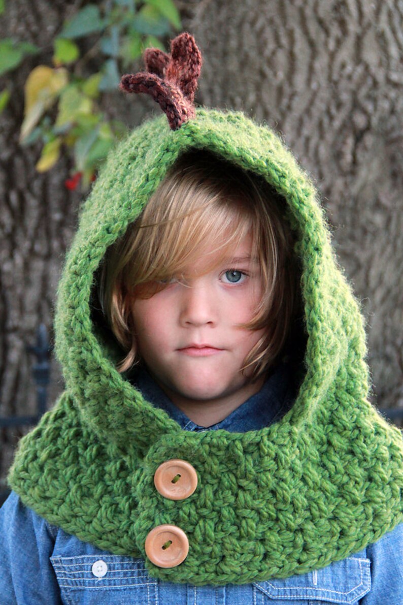 Crochet Pattern Hooded Dino Cowl Crochet Hood Pattern Includes Etsy