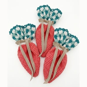 Crochet Carrot Treat Bag Pattern, Easter Crochet Bag, Digital Download Crochet Pattern, Easter Gift Bags, Spring Decor Crochet Decor