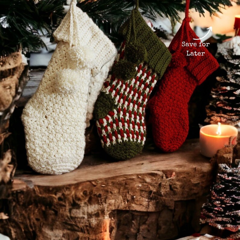 Crochet Christmas Stocking Pattern The Brighton Crochet Christmas Stocking Pattern comes with video support to help with any tricky parts. image 9