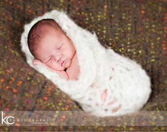 Crochet Cocoon Pattern - Newborn Crochet Cocoon and Headband Pattern - Crochet Newborn Set Pattern