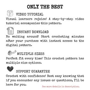 May include: Text graphic with the words "ONLY THE BEST" in large font.  Below the text are four icons with text descriptions: "VIDEO TUTORIAL", "INSTANT DOWNLOAD", "MULTIPLE SIZES", and "SUPPORT GUARANTEE".