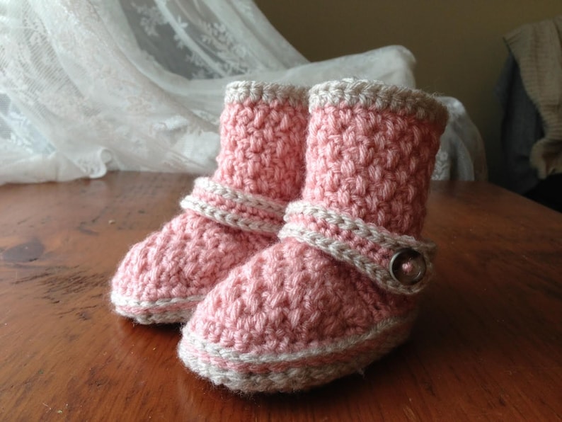 Crochet Baby Booties Pattern Brighton Crochet Baby Booties Pattern Crochet Baby Pattern Boots Baby Booties Crochet Pattern image 8