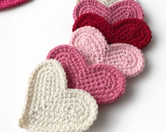 Crochet Heart Pattern - Easy Crochet Heart Pattern with Video in Three Sizes