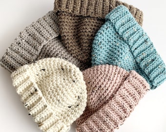 Crochet Beanie Pattern Fishermans Cap Crochet Beanie Pattern Includes 5 Sizes Newborn to Adult