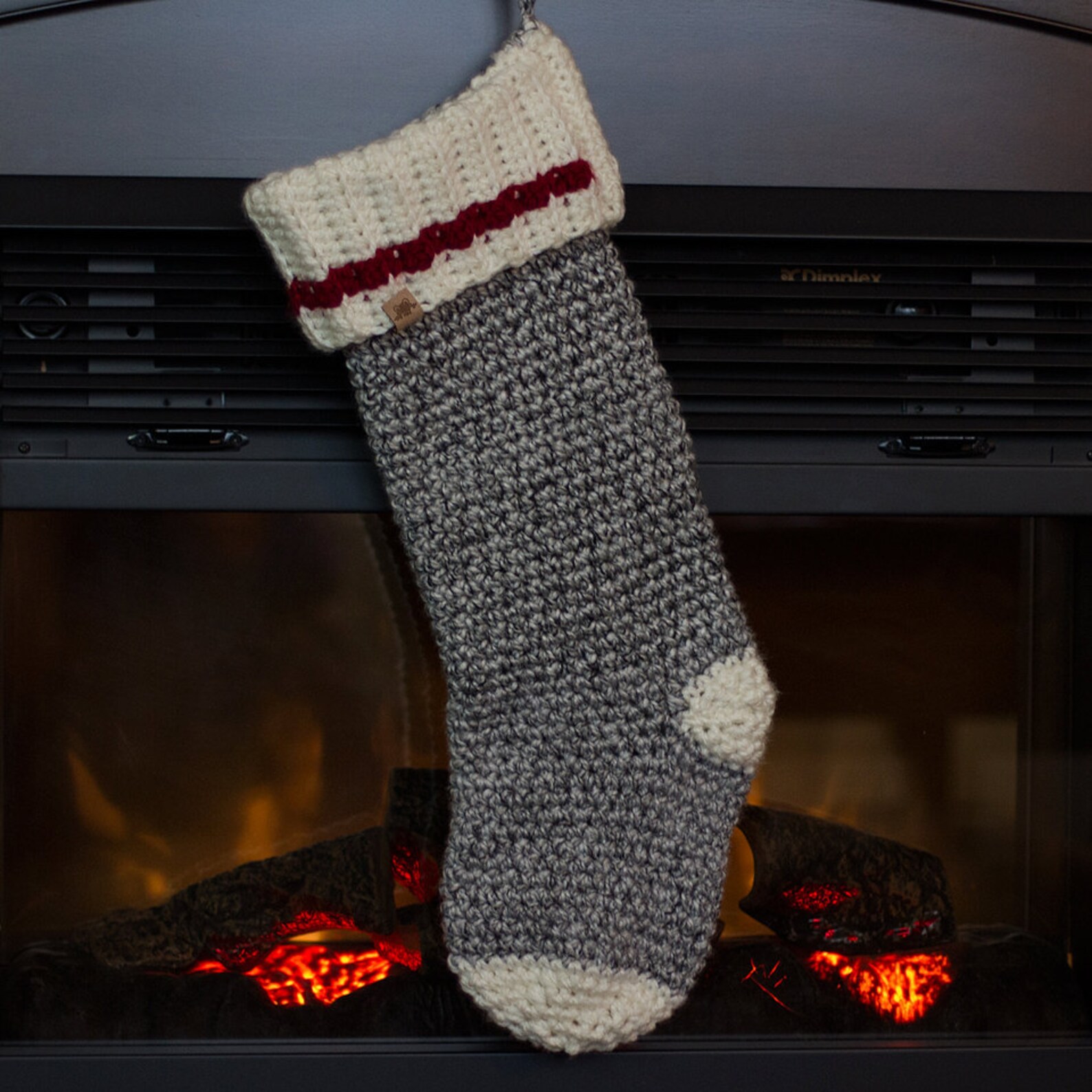 Crochet Christmas Stocking Pattern Polar Ridge Christmas Stocking ...