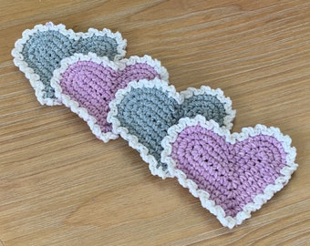 Easy Crochet Heart Pattern with Picot Edging Vintage crochet heart pattern Includes beginner crochet heart video tutorial and project idea!