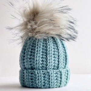 Crochet Hat Pattern All Sizes, Crochet Ribbed Huntsman Slouchy Beanie Hat Pattern, Baby, Toddler, Child, Teen, Women and Men