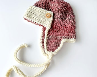 Crochet Cumberland Aviator Hat Pattern – Easy Bulky Yarn, Newborn to Adult (PDF Pattern)