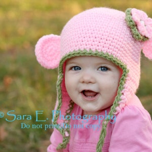 Beginner Crochet Monkey Hat Pattern Easy Crochet Hat Pattern with Ear flaps Baby Crochet Monkey Hat Pattern