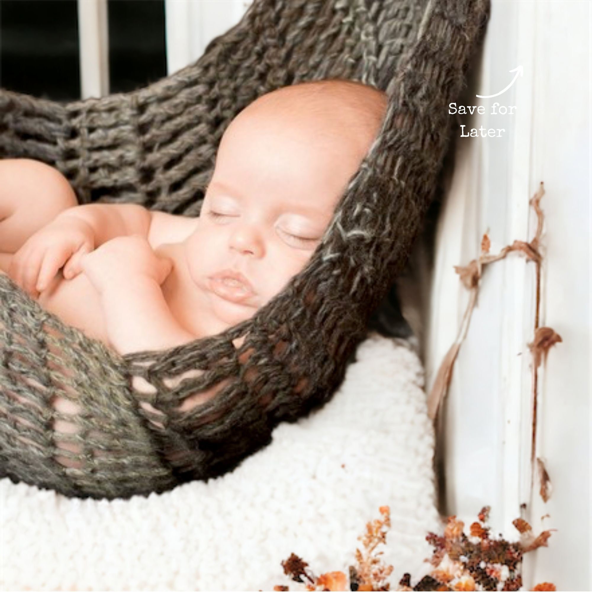 Crochet Hammock Pattern - Large Baby Hammock Photography Prop Only