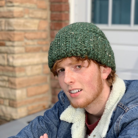 Mens Crochet Hat Pattern SUPER BULKY Fishermans Cap for Boys and Men  Crochet Hat Pattern Newborn to Adult Make for the Whole Family 