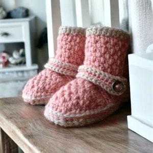 Crochet Baby Booties Pattern Brighton Crochet Baby Booties Pattern Crochet Baby Pattern Boots Baby Booties Crochet Pattern image 3