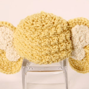 Crochet Hat Pattern - Crochet Elephant Hat Pattern for Baby - Preemie to 3 Years