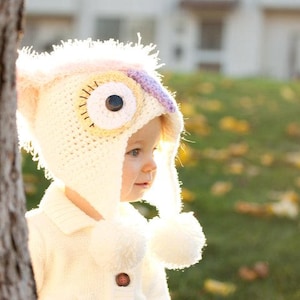 Mystic Owl Hat Crochet Hat Pattern Crochet Hat Patterns Crochet Pattern Childrens Crochet Pattern Crochet Animal Hat Patterns image 1