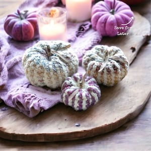 Crochet Pumpkin Pattern, Rustic Farmhouse Crochet Chunky Pumpkin Pattern Small, Medium, Large and Extra Large Quick and Easy to Make image 9