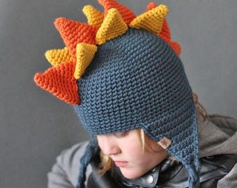 Crochet Pattern Dinosaur Hat Crochet Hat Pattern for Babies, Children, Teen, Men and Women