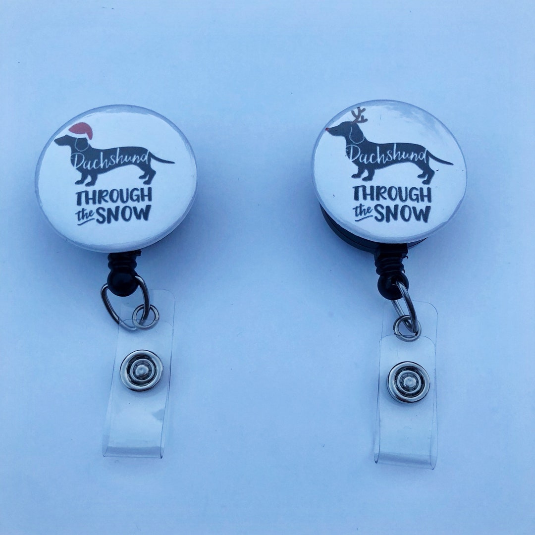 Dog Badge Reel Dachshund Badge Reel Nurse Badge Reel Etsy