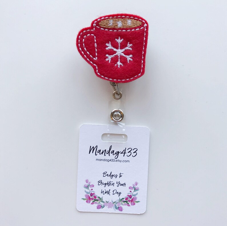 Badge Holder Cute ID Holder Nurse Badge Reel Retractable Etsy