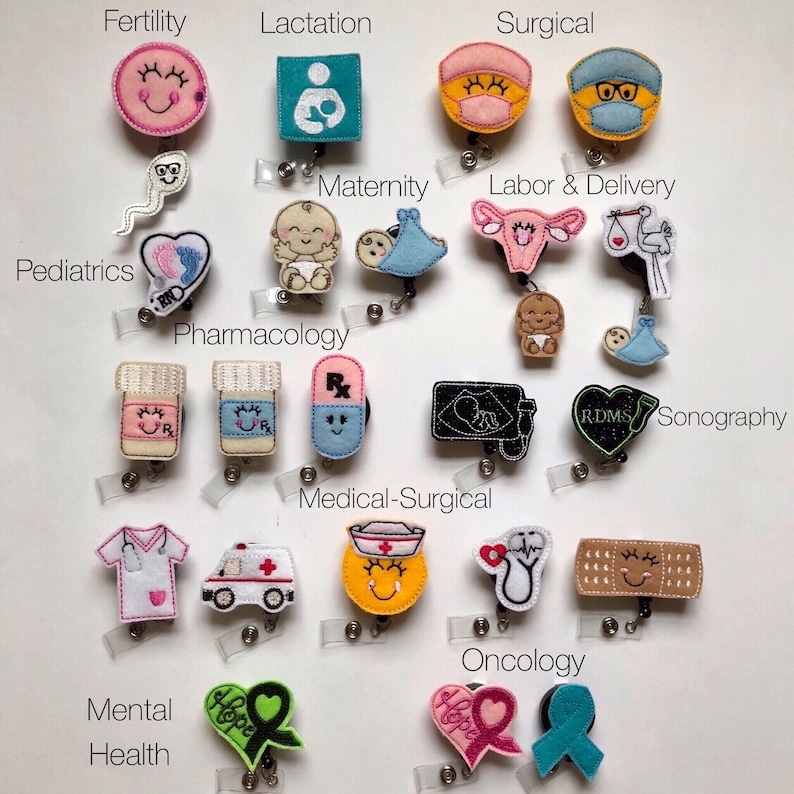 Nurse Badge Reel Badge Reel Nursing Badge Reel Retractable Etsy