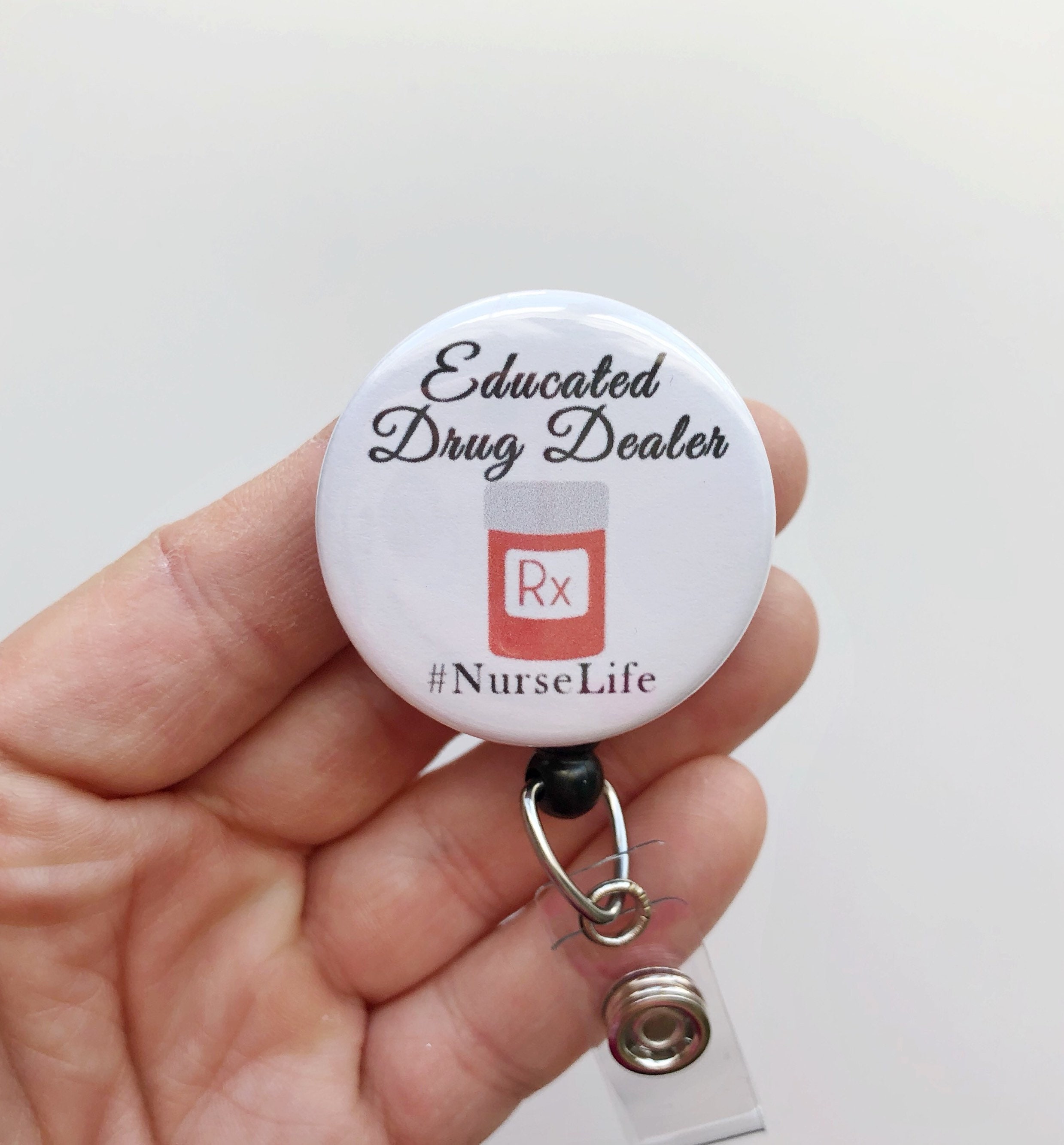 Badge Badge Holder Name Badge Badge Reels Id Badge Holder Etsy