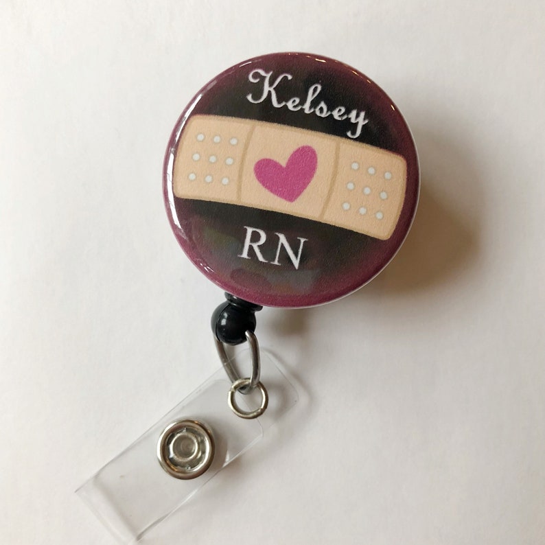 Nurse Badge Reel Badge Reel Nursing Badge Reel Retractable Etsy