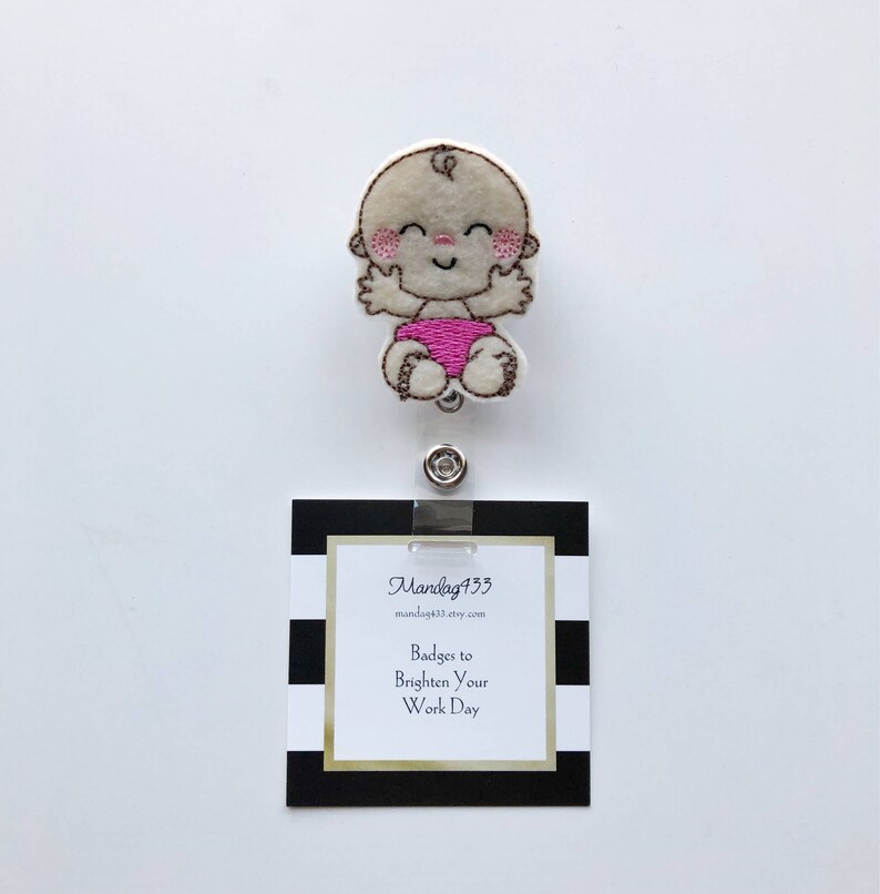 Badge Holder Name Badge Doctor id Tag Maternity Nurse Nurses id tag nurse gift baby badge reel Nurse Badge Reel badge reel nurse