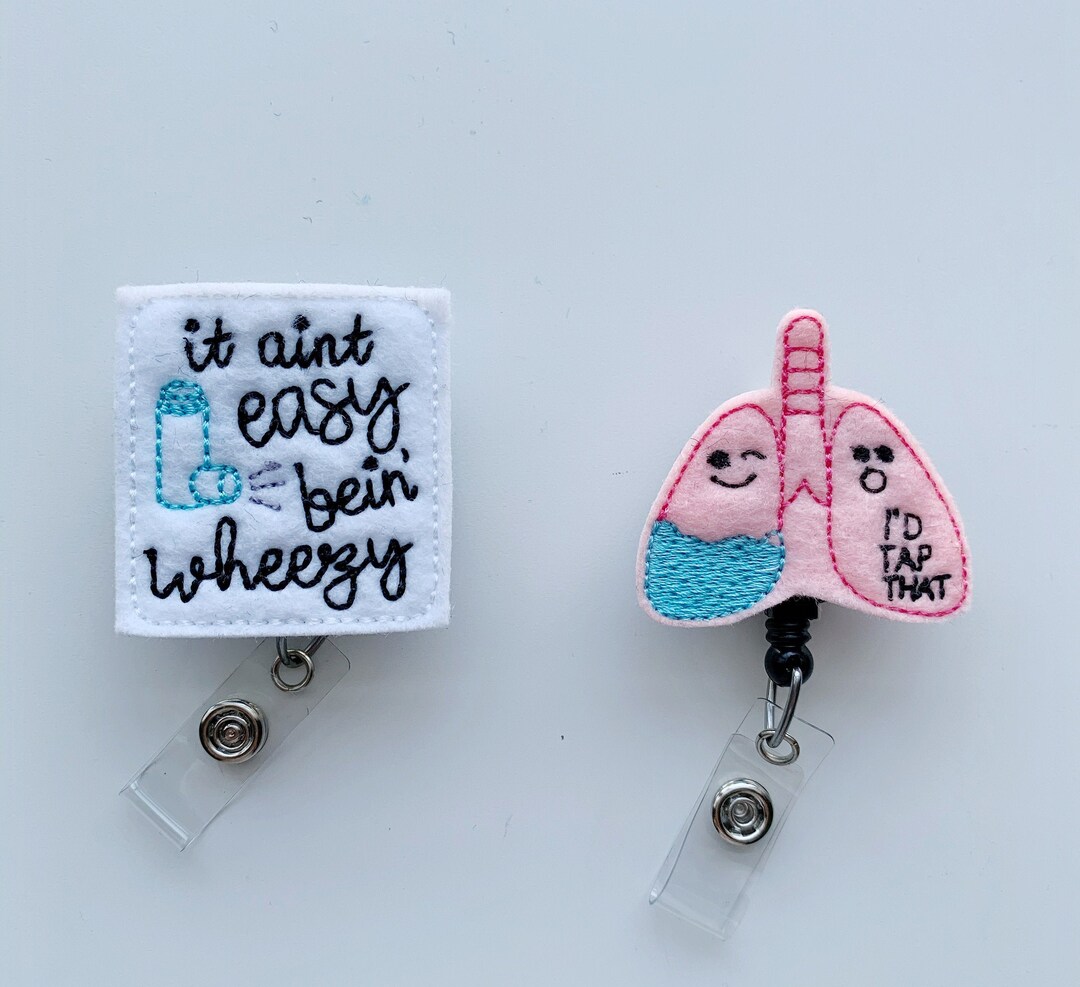 Respiratory Therapist Badge, Lung Badge Reel, Pulmonary Badge Reel, RT