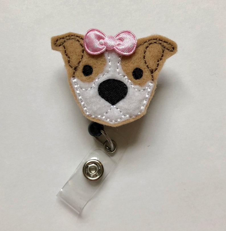 Dog Badge Reel Pitbull Badge Reel Nurse Badge Reel Nursing Etsy