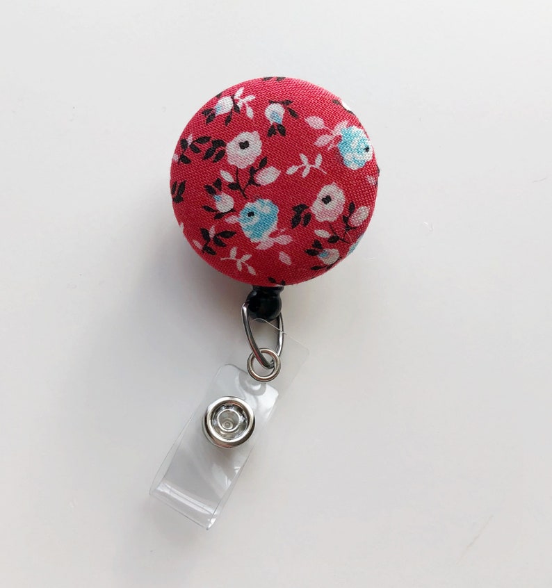 Nurse Badge Reel Flower Badge Reel Retractable Badge Badge Etsy