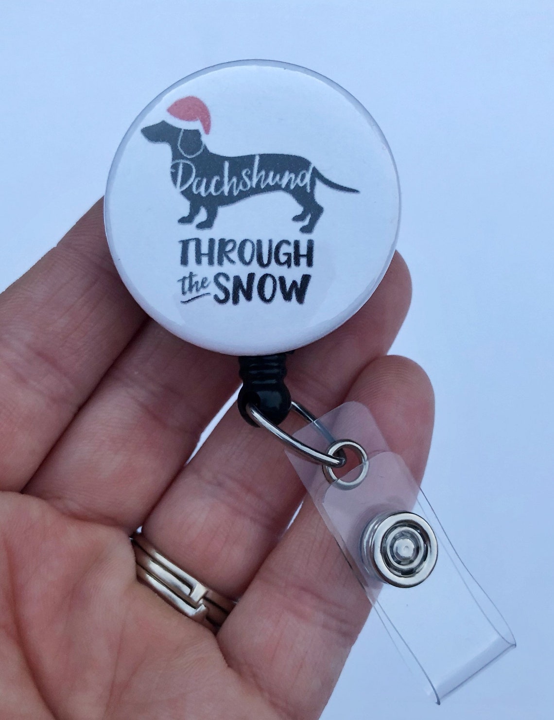 Dog Badge Reel Dachshund Badge Reel Nurse Badge Reel Etsy