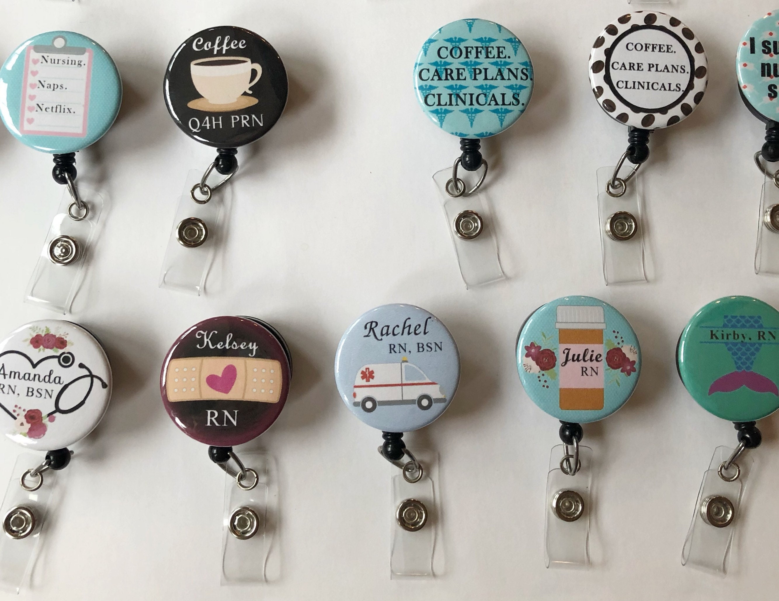 Nurse Badge Reel Badge Reel Nursing Badge Reel Retractable Etsy