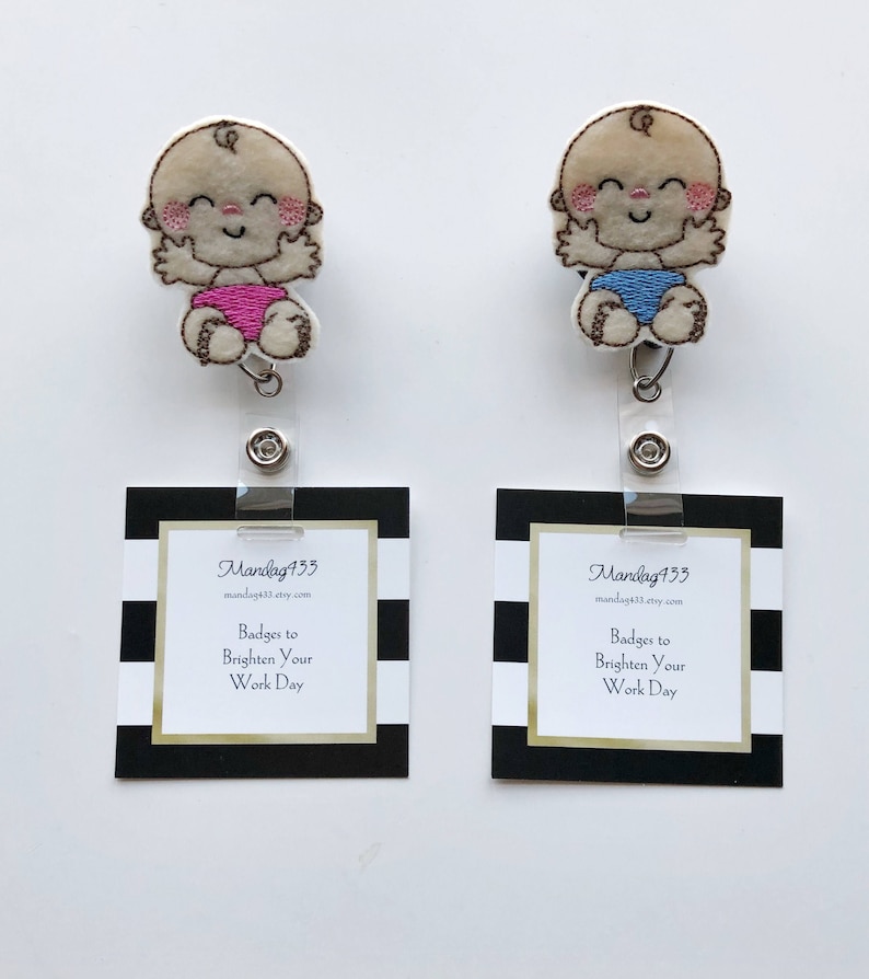 Badge Holder Name Badge Doctor id Tag Maternity Nurse Nurses id tag nurse gift baby badge reel Nurse Badge Reel badge reel nurse