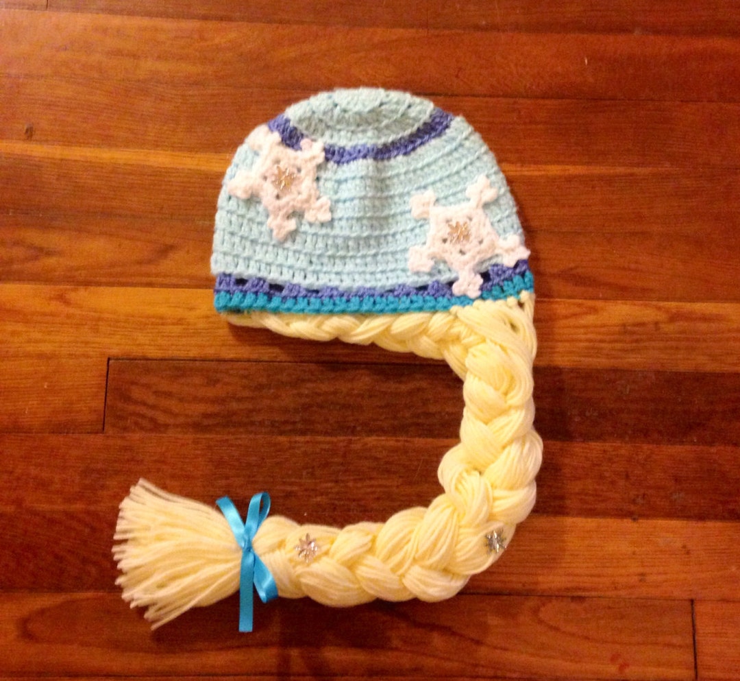 Elsa Crochet Hat Pattern, Elsa Hat, Crochet Elsa Hat Pattern, Frozen