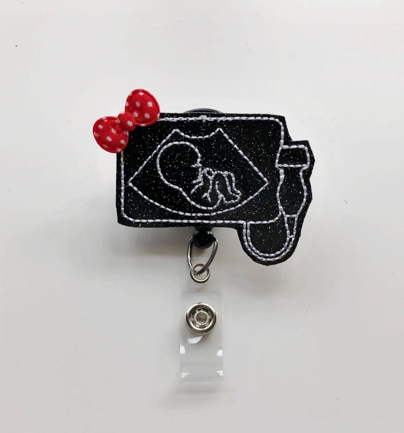 Ultrasound Badge Reel, RDMs, Nurse Badge Reel, Ultrasound Tech, Nurse Gift, Sonographer gift, Maternity Nurse, Badge Reel, Badge Holder image 3