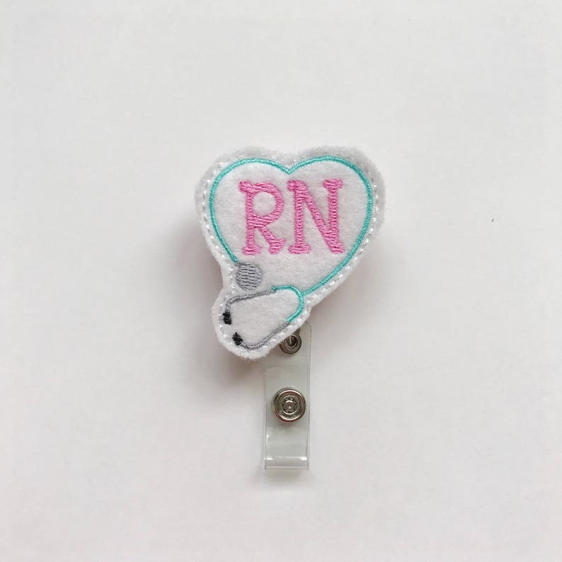 Nurses Id Tag Nurses Week Cute Id Holder Nurse Badge Reel Etsy
