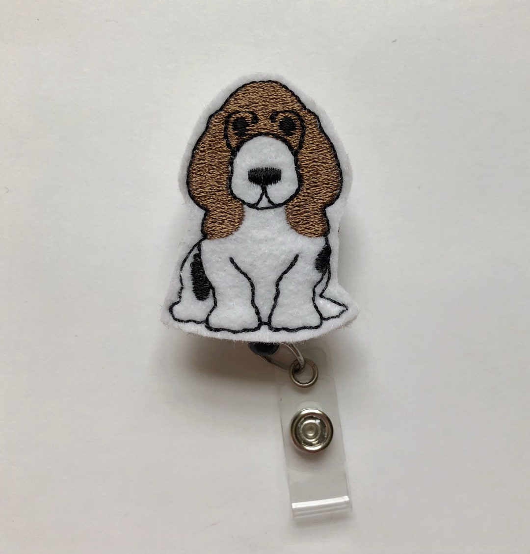 Dog Badge Reel Basset Hound Badge Reel Nurse Badge Reel Etsy