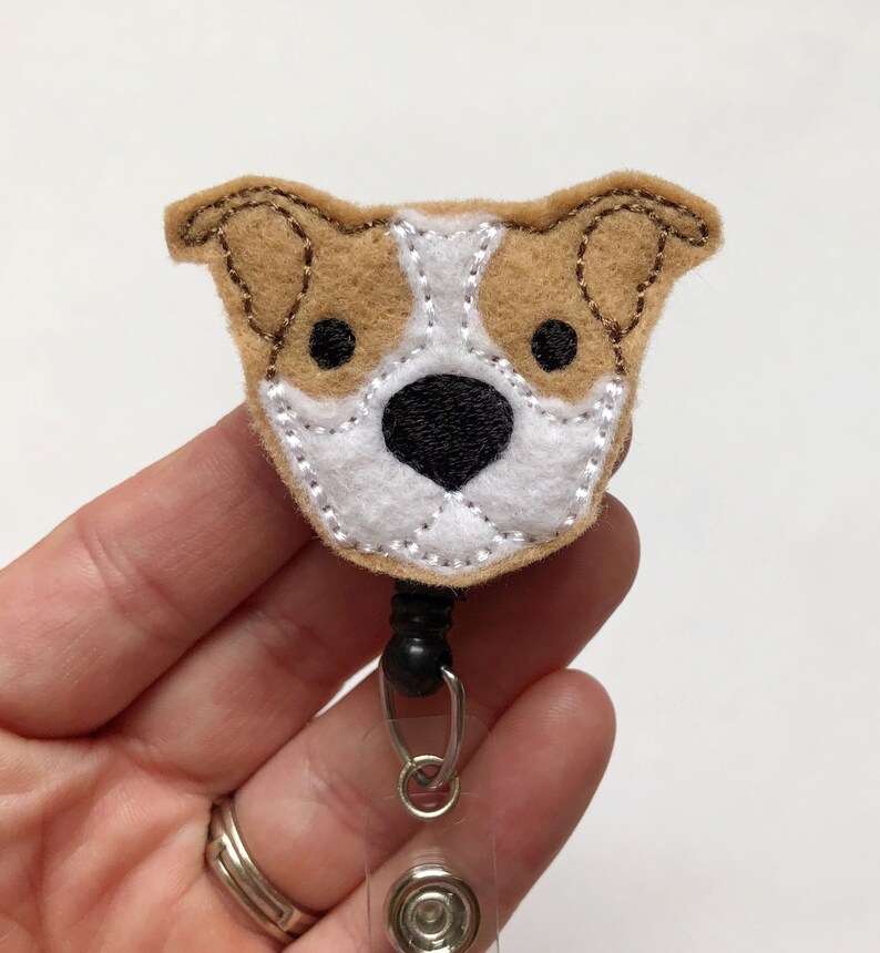 Dog Badge Reel Pitbull Badge Reel Nurse Badge Reel Nursing Etsy