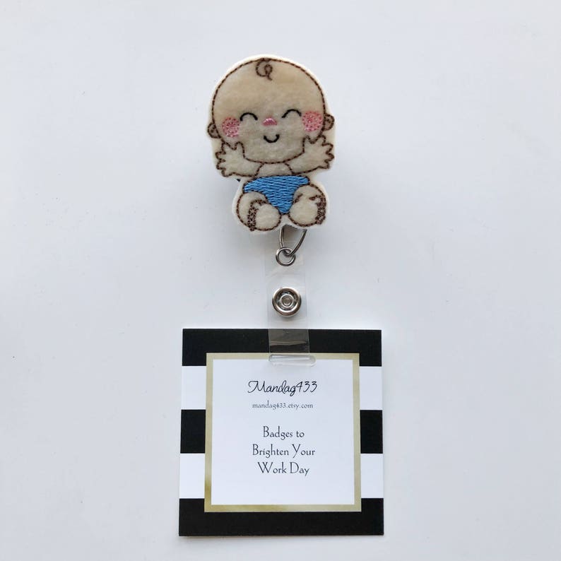 Badge Holder Name Badge Doctor id Tag Maternity Nurse Nurses id tag nurse gift baby badge reel Nurse Badge Reel badge reel nurse