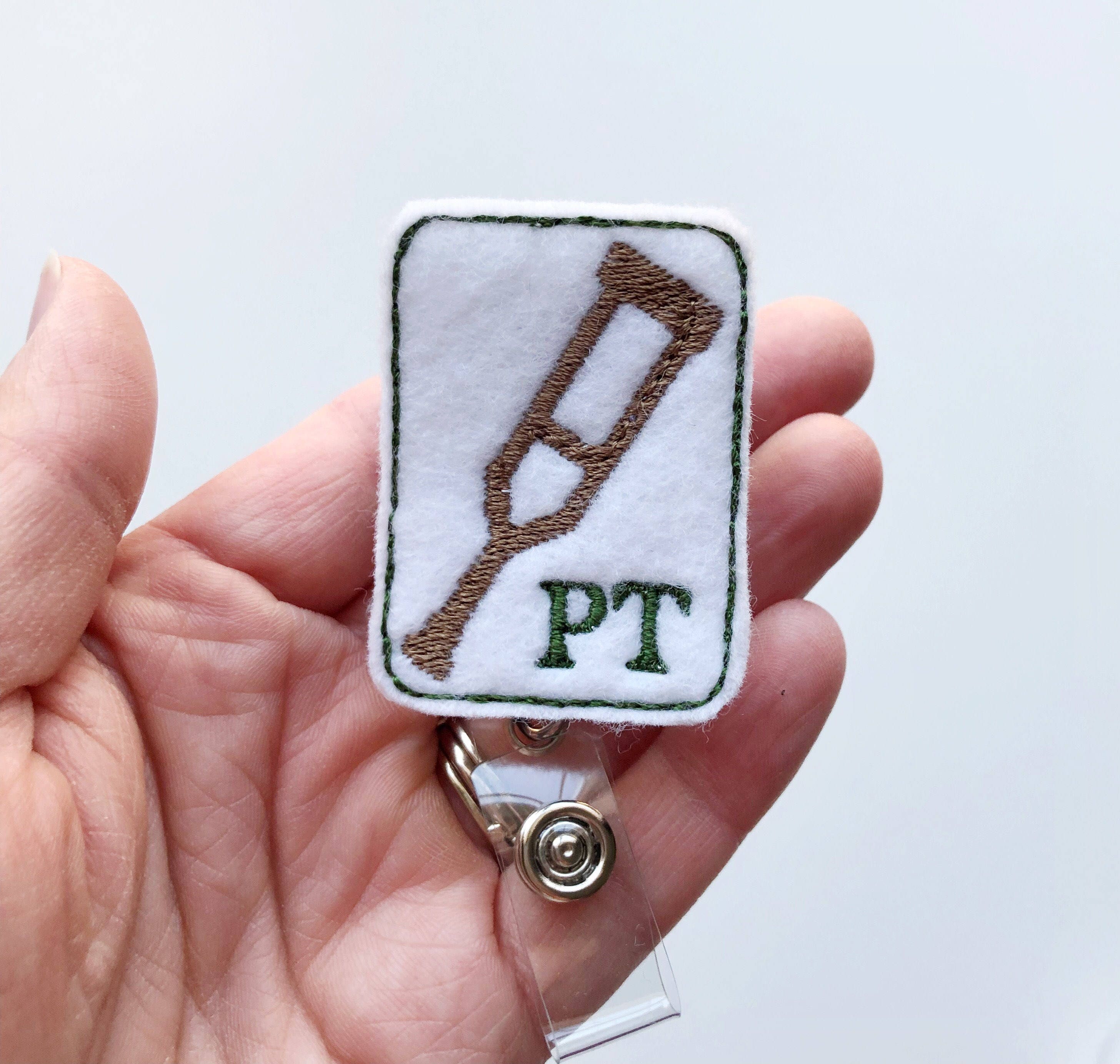 Badge Reel, PT Gift, Physical Therapist Badge, PT Badge Reel, Retractable Badge, Medical Badge Reel, Physical Therapist ID Badge