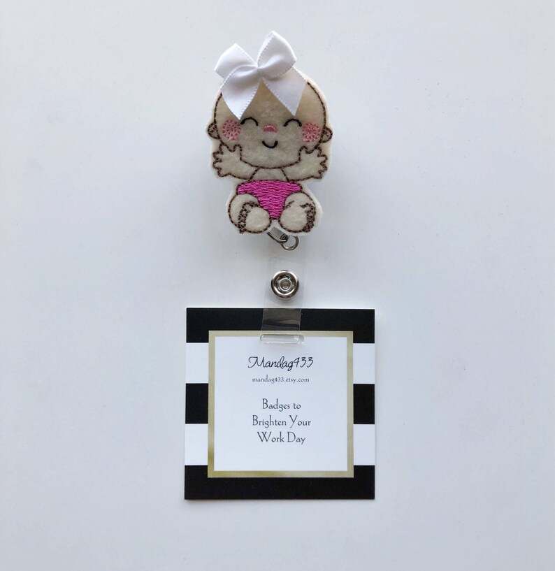 Badge Holder Name Badge Doctor id Tag Maternity Nurse Nurses id tag nurse gift baby badge reel Nurse Badge Reel badge reel nurse