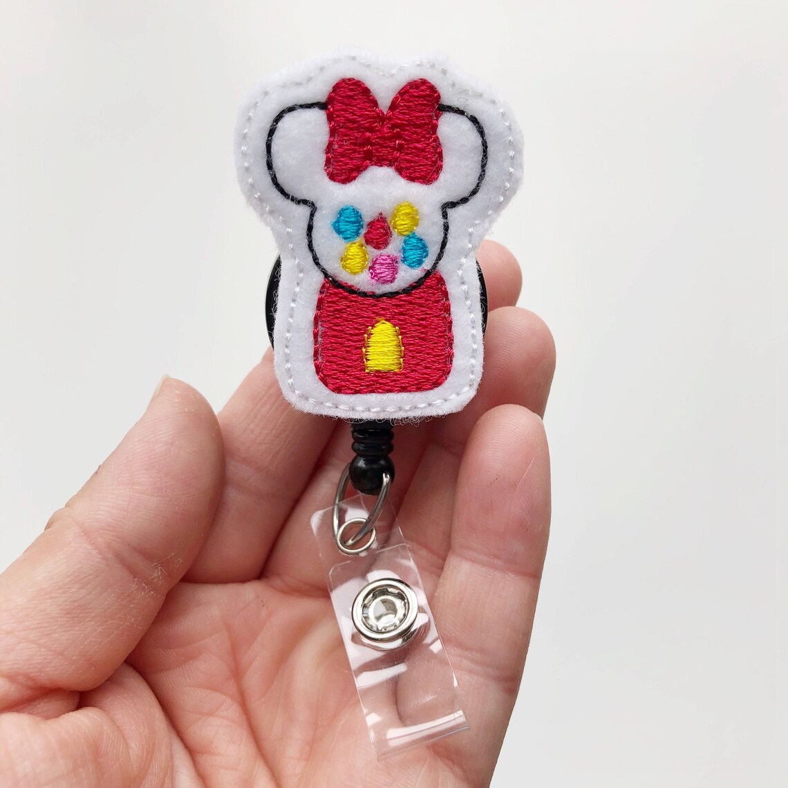Minnie Mouse Badge Disney Name Badge Disney Badge Reel Name Etsy